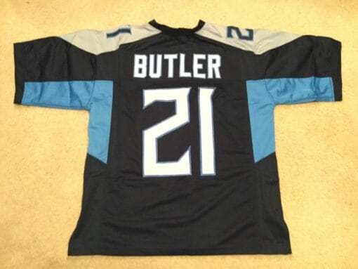 UNSIGNED CUSTOM Sewn Stitched Malcolm Butler Blue Jersey