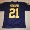 UNSIGNED CUSTOM Sewn Stitched Desmond Howard Blue Jersey