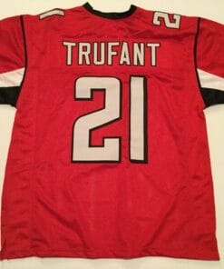 UNSIGNED CUSTOM Sewn Stitched Desmond Trufant Red Jersey