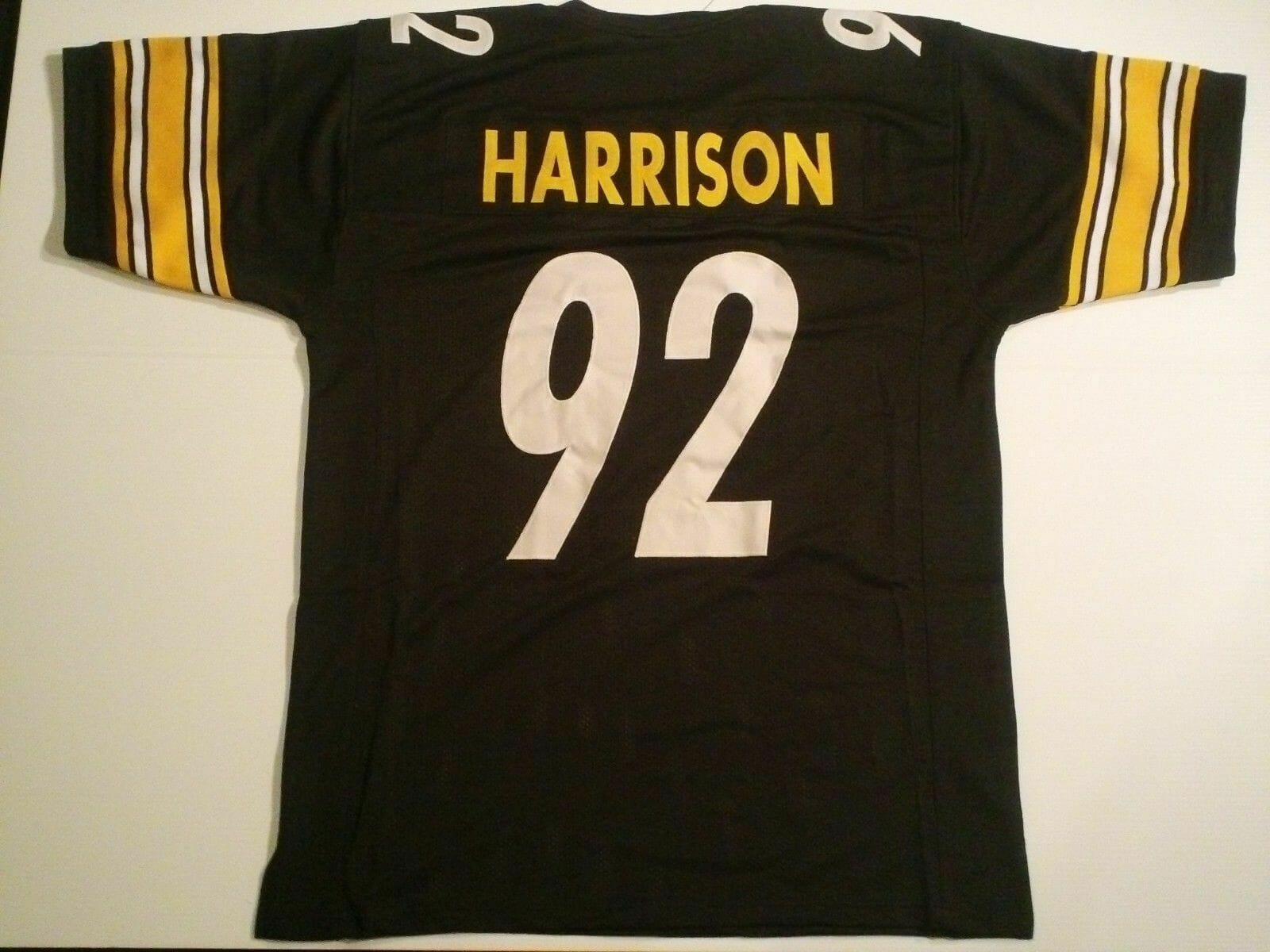 UNSIGNED CUSTOM Sewn Stitched James Harrison Black Jersey