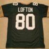 UNSIGNED CUSTOM Sewn Stitched James Lofton Green Jersey