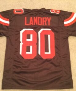 UNSIGNED CUSTOM Sewn Stitched Jarvis Landry Brown Jersey