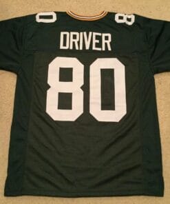 UNSIGNED CUSTOM Sewn Stitched Donald Driver Green Jersey