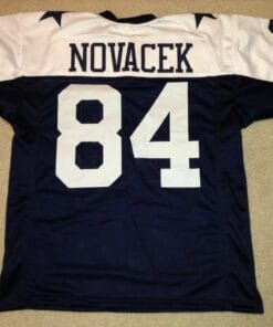 UNSIGNED CUSTOM Sewn Stitched Jay Novacek Thanksgiving Jersey