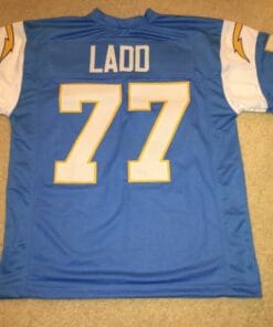 UNSIGNED CUSTOM Sewn Stitched Ernie Ladd Powder Blue Jersey