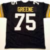 UNSIGNED CUSTOM Sewn Stitched Joe Greene Black Jersey