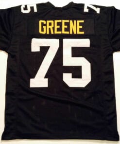 UNSIGNED CUSTOM Sewn Stitched Joe Greene Black Jersey