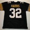 UNSIGNED CUSTOM Sewn Stitched Franco Harris Black Jersey