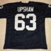 UNSIGNED CUSTOM Sewn Stitched Gene Upshaw Black Jersey