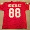 UNSIGNED CUSTOM Sewn Stitched Tony Gonzalez Red Jersey