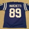 UNSIGNED CUSTOM Sewn Stitched Gino Marchetti Blue Jersey