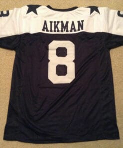 UNSIGNED CUSTOM Sewn Stitched Troy Aikman Thanksgiving Jersey