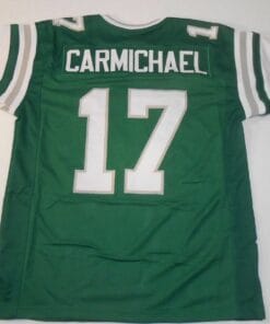 UNSIGNED CUSTOM Sewn Stitched Harold Carmichael Green Jersey