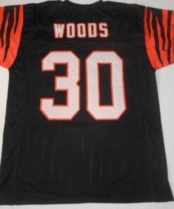 UNSIGNED CUSTOM Sewn Stitched Ickey Woods Black Jersey
