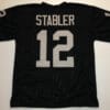 UNSIGNED CUSTOM Sewn Stitched Ken Stabler Black Jersey