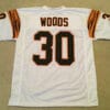 UNSIGNED CUSTOM Sewn Stitched Ickey Woods White Jersey