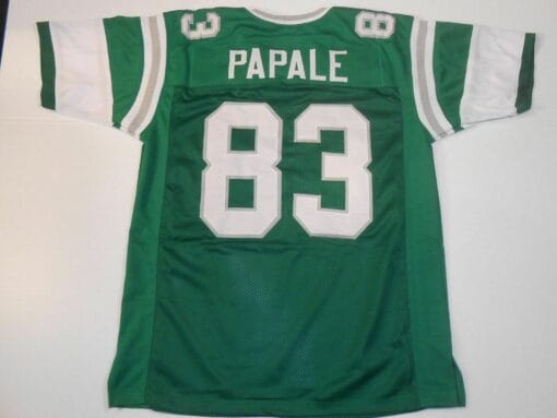 UNSIGNED CUSTOM Sewn Stitched Vince Papale Green Jersey