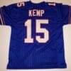 UNSIGNED CUSTOM Sewn Stitched Jack Kemp Blue Jersey