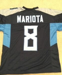 UNSIGNED CUSTOM Sewn Stitched Marcus Mariota Blue Jersey