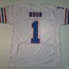 UNSIGNED CUSTOM Sewn Stitched Warren Moon White Jersey
