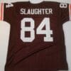 UNSIGNED CUSTOM Sewn Stitched Webster Slaughter Brown Jersey