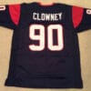 UNSIGNED CUSTOM Sewn Stitched Jadeveon Clowney Blue Jersey