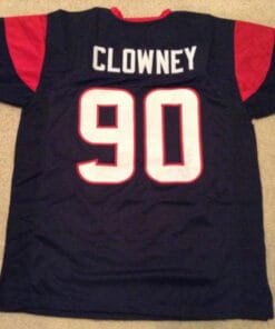 UNSIGNED CUSTOM Sewn Stitched Jadeveon Clowney Blue Jersey