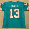UNSIGNED CUSTOM Sewn Stitched Jake Scott Teal Jersey