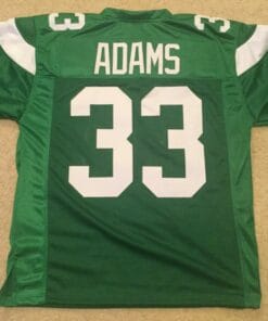 UNSIGNED CUSTOM Sewn Stitched Jamal Adams Green ERROR Jersey