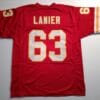 UNSIGNED CUSTOM Sewn Stitched Willie Lanier Red Jersey