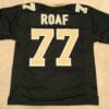 UNSIGNED CUSTOM Sewn Stitched Willie Roaf Black Jersey