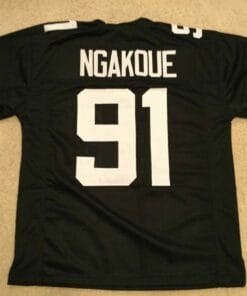 UNSIGNED CUSTOM Sewn Stitched Yannick Ngakoue Black Jersey