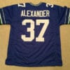 UNSIGNED CUSTOM Sewn Stitched Shaun Alexander Blue Jersey
