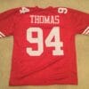 UNSIGNED CUSTOM Sewn Stitched Solomon Thomas Red Jersey