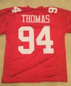 UNSIGNED CUSTOM Sewn Stitched Solomon Thomas Red Jersey