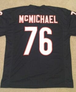 UNSIGNED CUSTOM Sewn Stitched Steve McMichael Blue Jersey