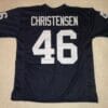UNSIGNED CUSTOM Sewn Stitched Todd Christensen Black Jersey