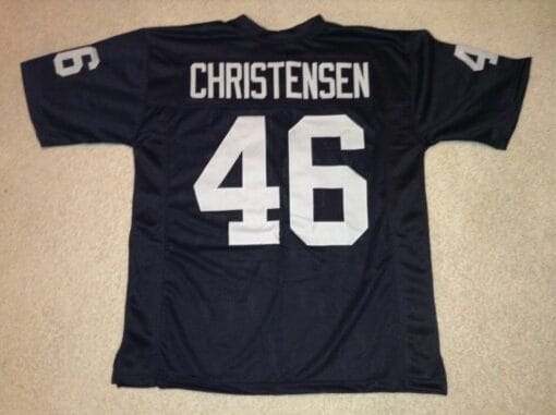 UNSIGNED CUSTOM Sewn Stitched Todd Christensen Black Jersey