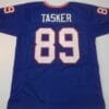 UNSIGNED CUSTOM Sewn Stitched Steve Tasker Blue Jersey