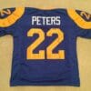 UNSIGNED CUSTOM Sewn Stitched Marcus Peters Blue Jersey