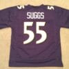 UNSIGNED CUSTOM Sewn Stitched Terrell Suggs Purple Jersey