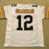 UNSIGNED CUSTOM Sewn Stitched Terry Bradshaw White Jersey
