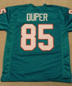 UNSIGNED CUSTOM Sewn Stitched Mark Duper Teal Jersey