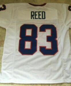 UNSIGNED CUSTOM Sewn Stitched Andre Reded White Jersey
