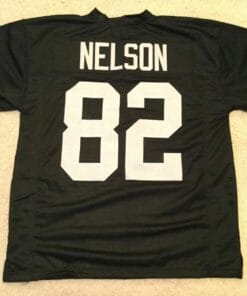 UNSIGNED CUSTOM Sewn Stitched Jordy Nelson Black Jersey