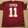 UNSIGNED CUSTOM Sewn Stitched Mark Rypien Burgundy Jersey