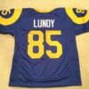 UNSIGNED CUSTOM Sewn Stitched Lamar Lundy Blue Jersey