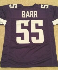 UNSIGNED CUSTOM Sewn Stitched Anthony Barr Purple Jersey