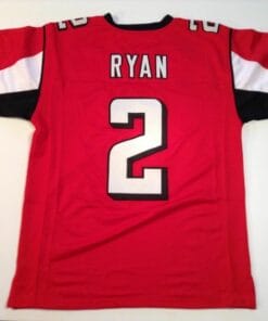 UNSIGNED CUSTOM Sewn Stitched Matt Ryan Red Jersey