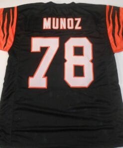 UNSIGNED CUSTOM Sewn Stitched Anthony Munoz Black Jersey